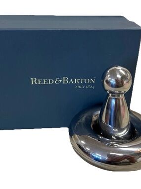 Reed & Barton Modernist Chrome Salt & Pepper Shakers